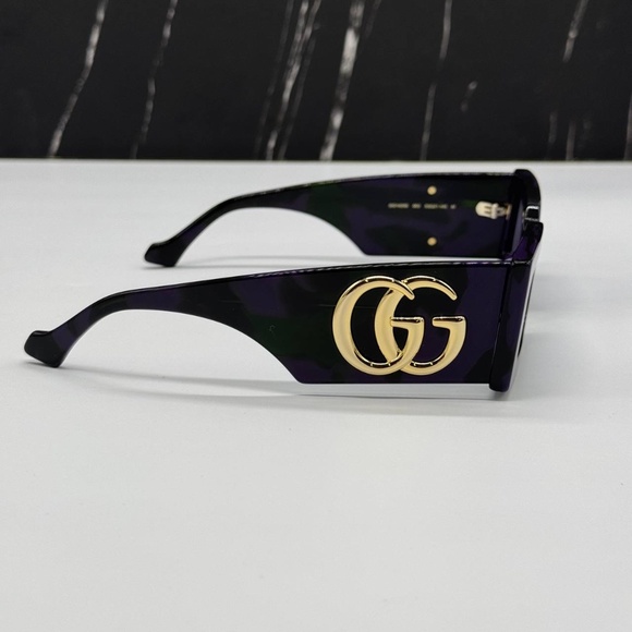 NEW GUCCI SQUARE SUNGLASSES GUCCI GG1425S 003 HAVANA GREY EYEWEAR - Picture 8 of 12